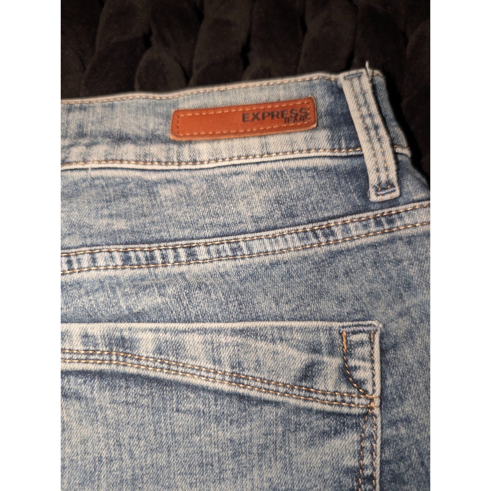 Womens Express Jeans Mia Mid Rise Skinny Jeans Acid Wash Size 8 Slim - Picture 5 of 9